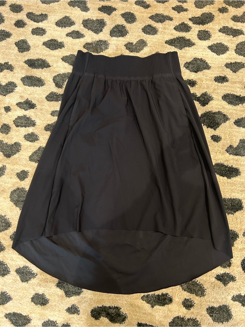 Athleta Black High-Low Midi Skirt